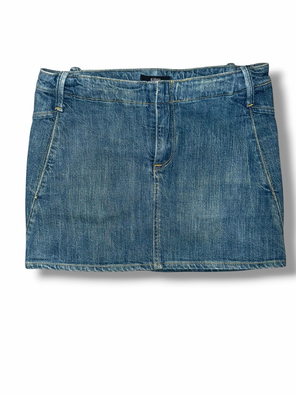 m j phosis Denim Mini Skirt in Classic Blue med